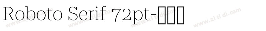 Roboto Serif 72pt字体转换
